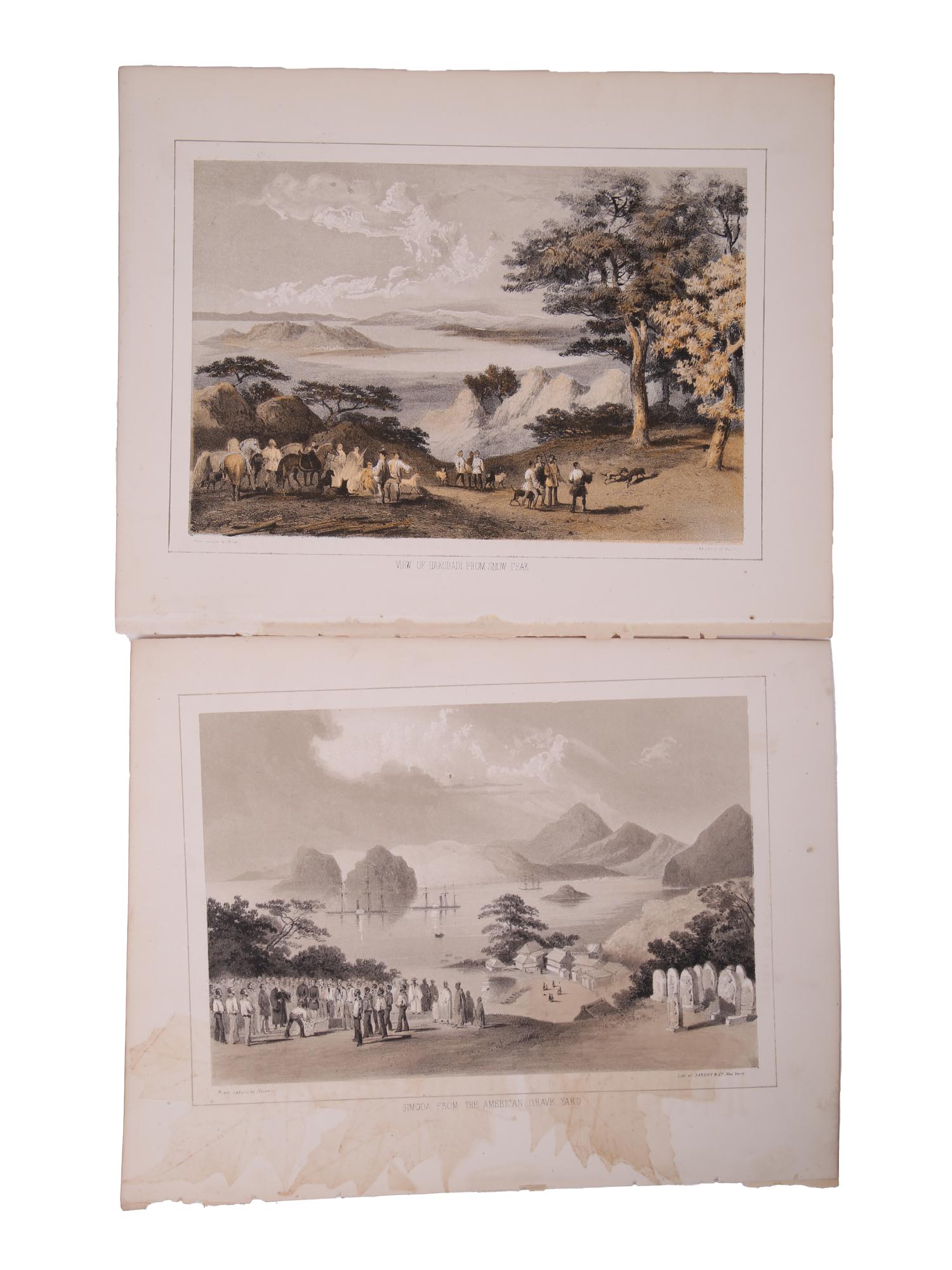 ANTIQUE JAPAN PERRY EXPEDITION COLOR LITHOGRAPHS PIC-4